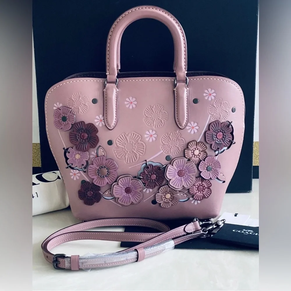 🌸COACH DAKOTAH SATCHEL TEA ROSE in DUSTY ROSE - Picture 12 of 16